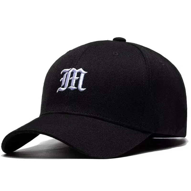 Unisex M Letter Embroidery Bas - Embroidery Letter M ulasan dan harga