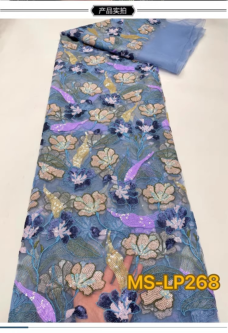 1yard Luxury Double color bead - Embroidery Gradient ulasan dan harga