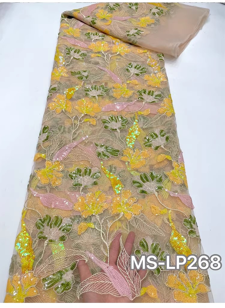 1yard Luxury Double color bead - Embroidery Gradient ulasan dan harga