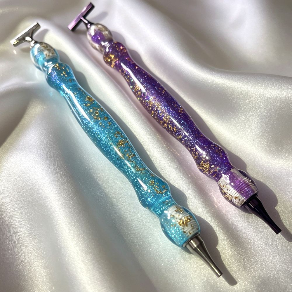 New Shiny Blue/Purple Gold Foi - Embroidery Gold ulasan dan harga