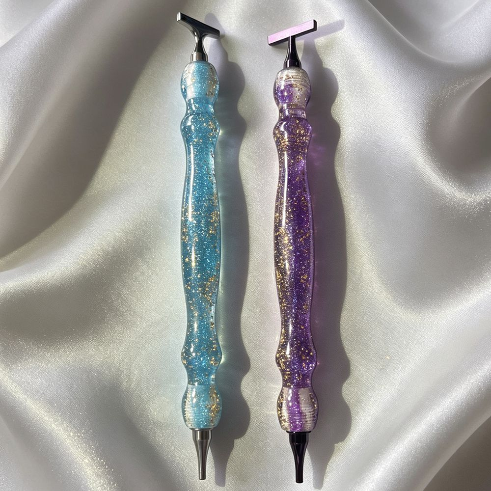 New Shiny Blue/Purple Gold Foi - Embroidery Gold ulasan dan harga
