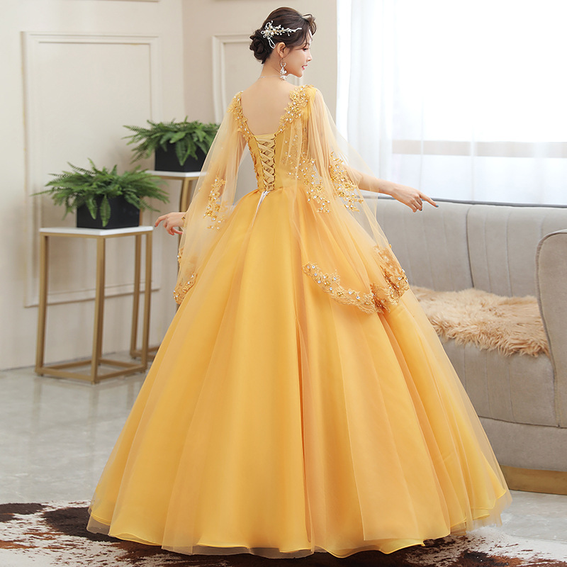 New Gold Embroidery Long Puffy - Embroidery Gold ulasan dan harga