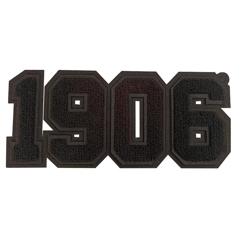 Chenille Old Gold Greek Number - Embroidery Alpha ulasan dan harga