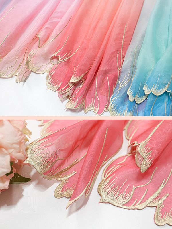 embroidery green blue Gradient - Embroidery Gradient ulasan dan harga